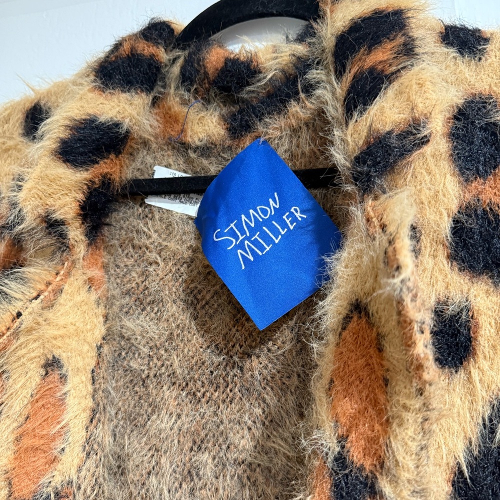 Simon Miller Maud Cheetah-Print Faux Fur Coat - Picture 9 of 9